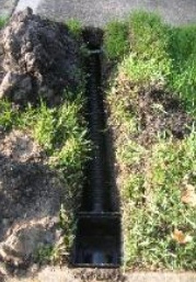 a drain trench done by our professional team